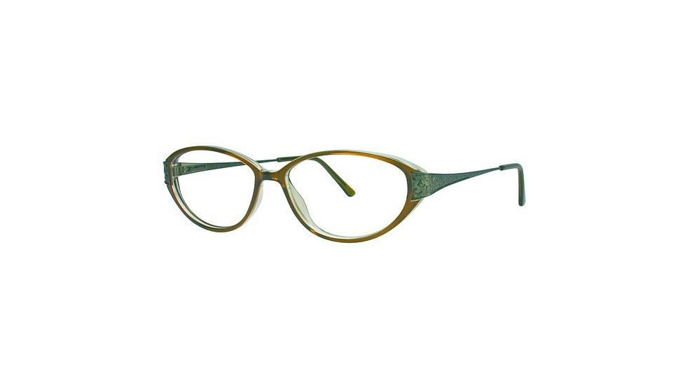 LAmy C By L'Amy 514 Single Vision Prescription Eyeglasses - Frame Green, Size 52/13mm CYCBL51403