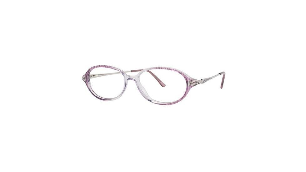 LAmy C by L'Amy 516 Progressive Prescription Eyeglasses - Frame Purple/Silver, Size 51/14mm CYCBL51603