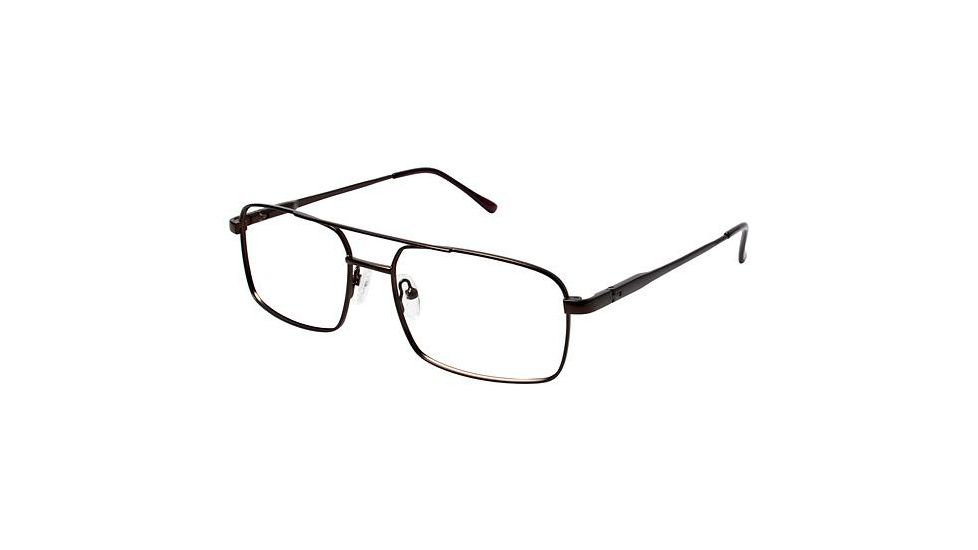 LAmy C by L'AMY 614 Bifocal Prescription Eyeglasses - Frame BROWN, Size 55/17mm CYCBL61403