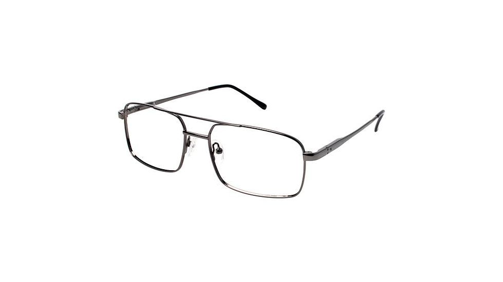 LAmy C by L'AMY 614 Bifocal Prescription Eyeglasses - Frame GUNMETAL, Size 55/17mm CYCBL61401