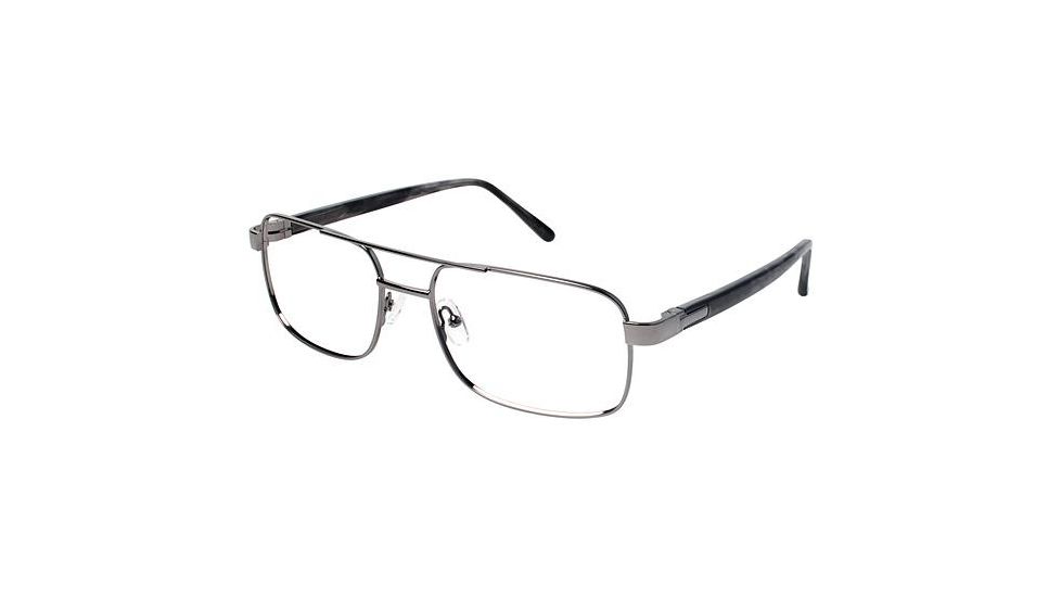 LAmy C by L'AMY 616 Bifocal Prescription Eyeglasses - Frame GUNMETAL, Size 58/18mm CYCBL61602
