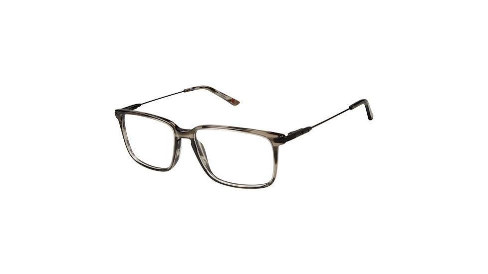 LAmy CU 4026 Bifocal Prescription Eyeglasses - Frame GREY STRIP TORT, Size 54/16mm CU402601