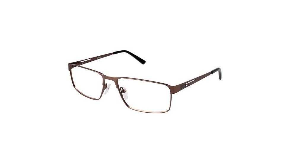 LAmy Damien Single Vision Prescription Eyeglasses - Frame MATTE BROWN LYDAMIEN02