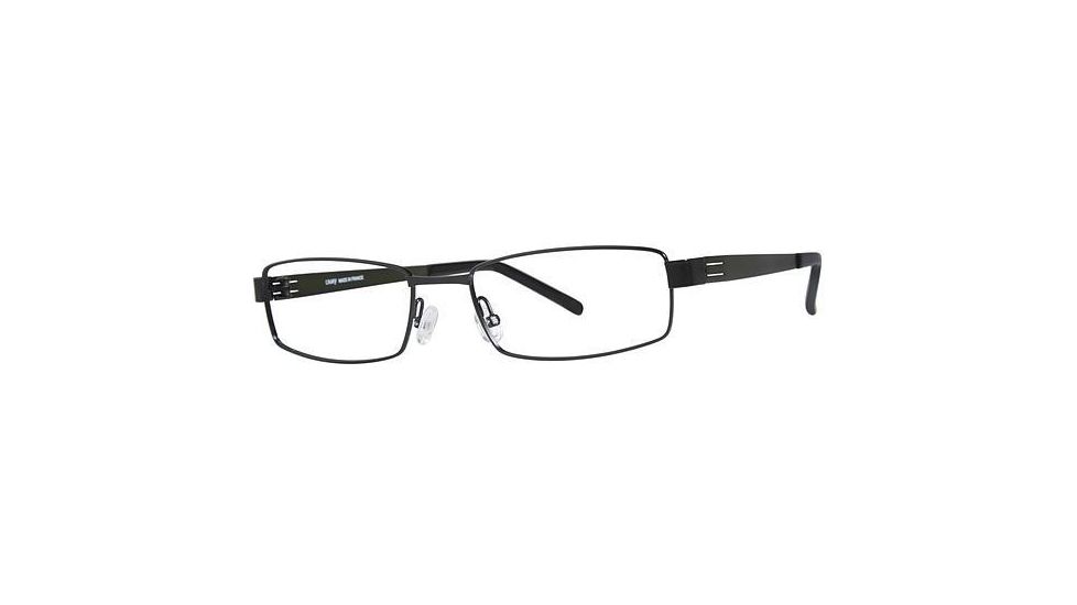 LAmy Dasko 1015 Progressive Prescription Eyeglasses - Frame Black/Olive, Size 55/18mm LYDASKO101504