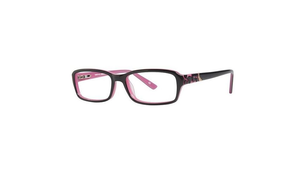LAmy Emma Single Vision Prescription Eyeglasses - Frame Dark Grey/ Pink, Size 53/16mm LYEMMA06