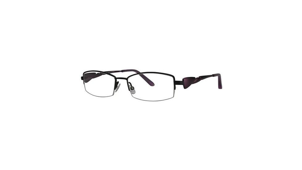 LAmy Galea 2010 Single Vision Prescription Eyeglasses - Frame Black/Purple, Size 51/16mm LYGALEA201005