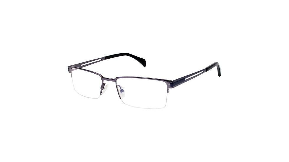 LAmy GRANT Progressive Prescription Eyeglasses - Frame Matte Dark Gun LYGRANT03