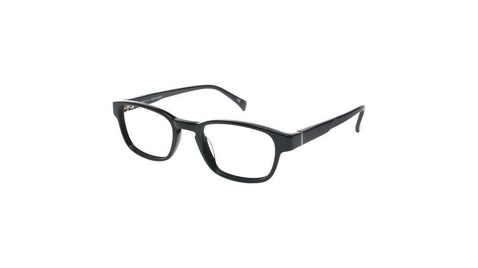 LAmy Henri Single Vision Prescription Eyeglasses - Frame Black, Size 48/19mm LYHENRI01