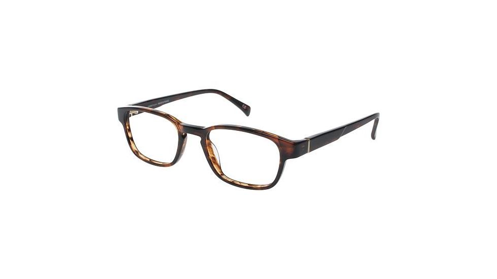 LAmy Henri Single Vision Prescription Eyeglasses - Frame Havana, Size 48/19mm LYHENRI02