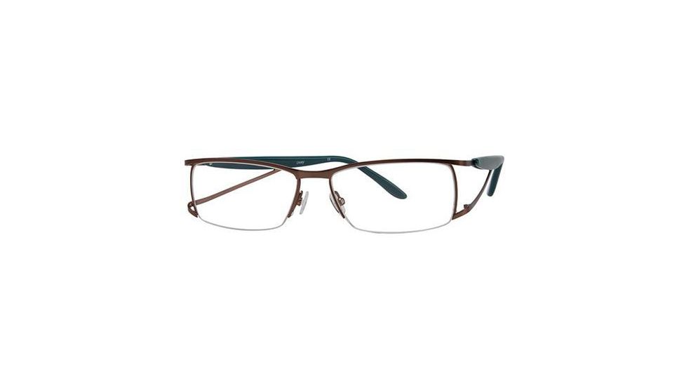 LAmy LeafUS 1012 Eyeglass Frames - Frame Mole/Peacock Blue, Size 52/15mm LYLEAFUS101205