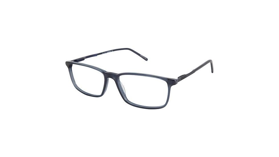 LAmy NU008 Single Vision Prescription Eyeglasses - Frame BLUE, Size 56/16mm LYNU00802