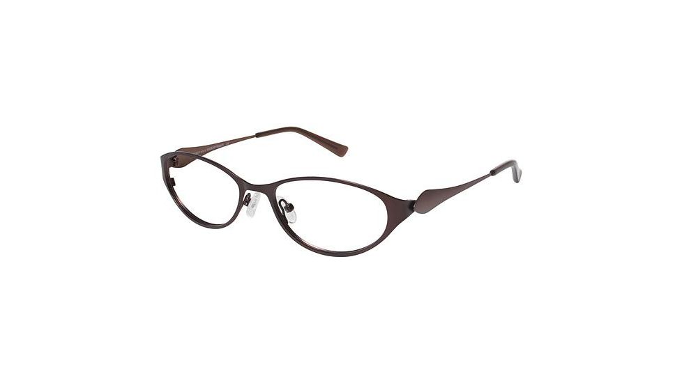 LAmy Olivie Eyeglass Frames - Frame Chocolate / Bronze, Size 52/17mm LYOLIVIE02