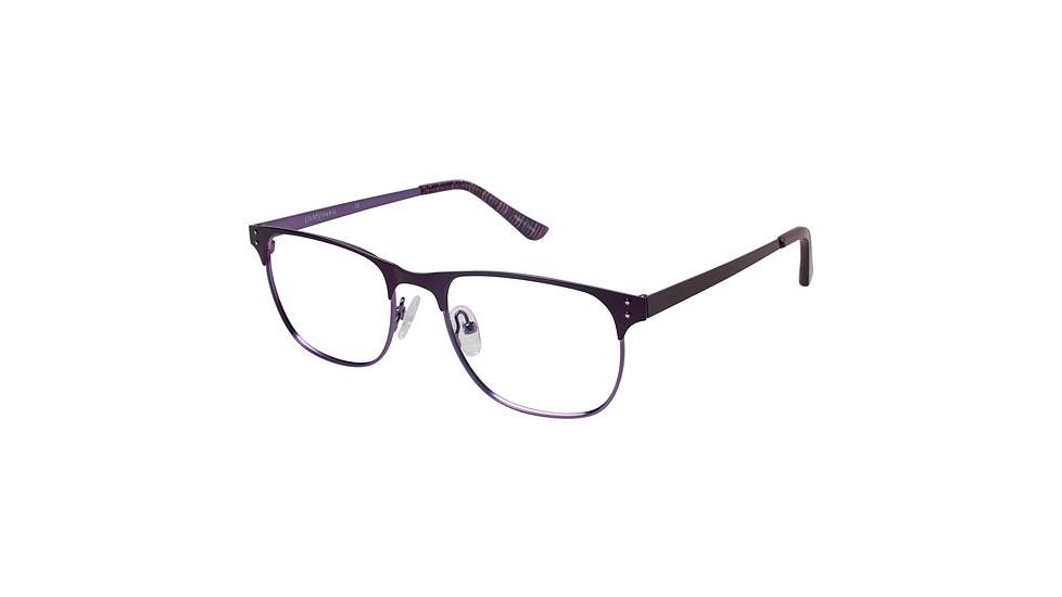 LAmy Samantha Bifocal Prescription Eyeglasses - Frame MATTE EGGPLANT, Size 52/18mm LYSAMANTHA02