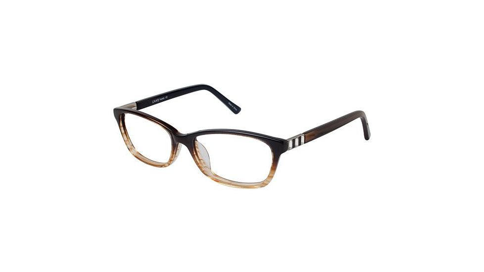 LAmy Sophie Progressive Prescription Eyeglasses - Frame BROWN FADE, Size 53/16mm LYSOPHIE02