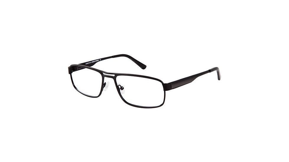LAmy Telford Progressive Prescription Eyeglasses - Frame Matte Black / Dark Gun, Size 56/17mm LYTELFORD01