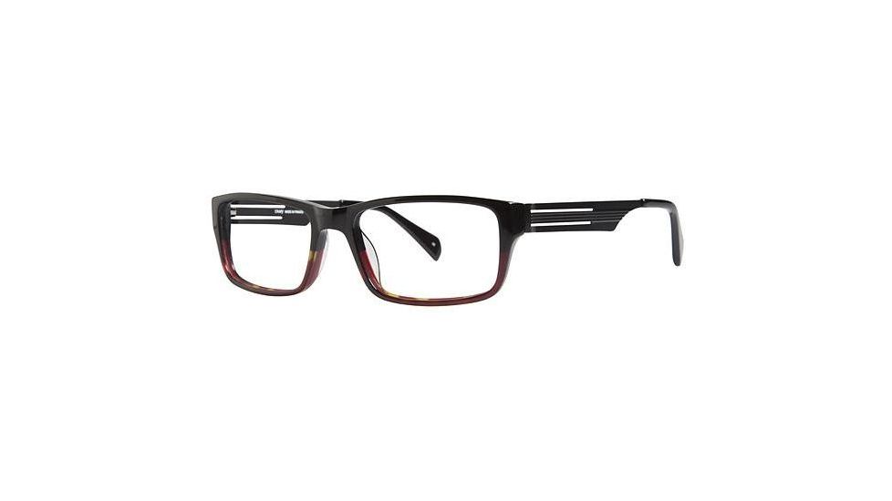 LAmy Tristan Bifocal Prescription Eyeglasses - Frame BLACK/ RED FADE, Size 54/17mm LYTRISTAN04