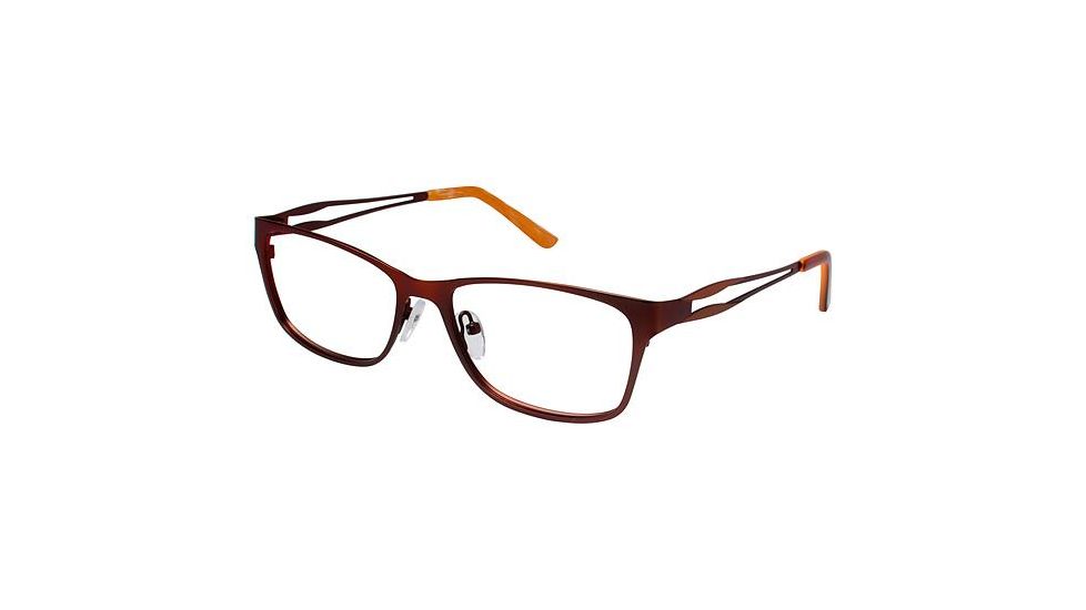 LAmy Valerie Progressive Prescription Eyeglasses - Frame MATTE BROWN, Size 53/19mm LYVALERIE02