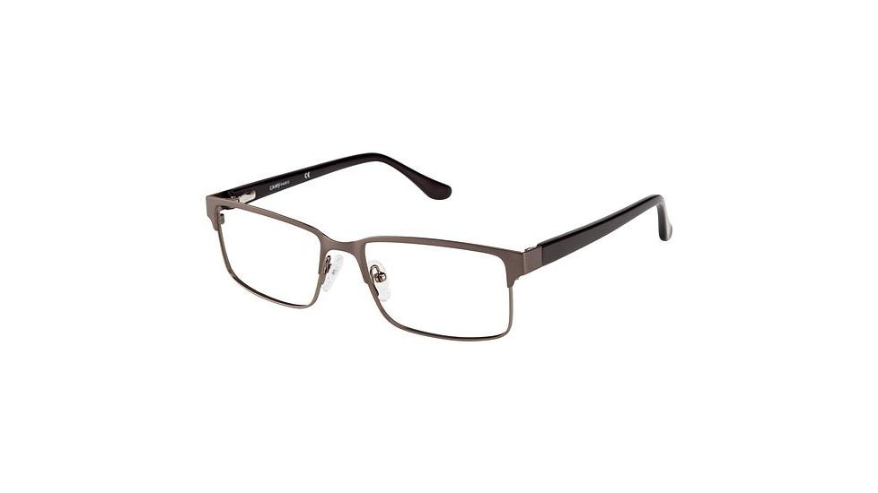 LAmy Vincent Bifocal Prescription Eyeglasses - Frame MATTE GUN/BLACK, Size 52/16mm LYVINCENT01