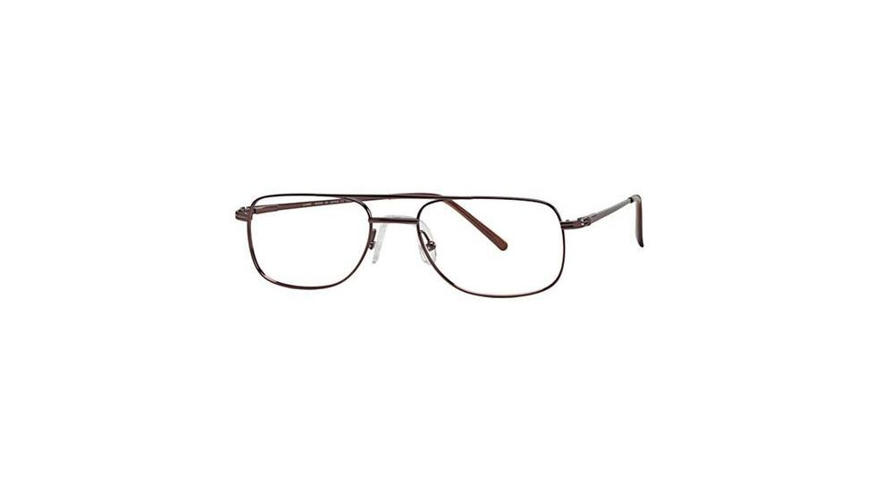 LAmy W-Port 501 Single Vision Prescription Eyeglasses - Frame BRIGHT DARK BROWN, Size 55/19mm LYWPORT50102L