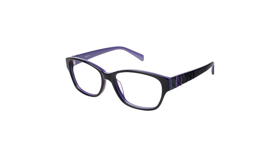 LAmy Zoe Eyeglass Frames - Frame Black/Purple, Size 53/15mm LYZOE01