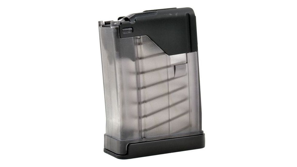 EDEMO Lancer Systems L5AWM AR-15 Detachable Rifle Magazine, 5.56x45mm 10 Round, Translucent Smoke, 1 Pack, Polymer, 999-000-2320-21-10RD, EDEMO1