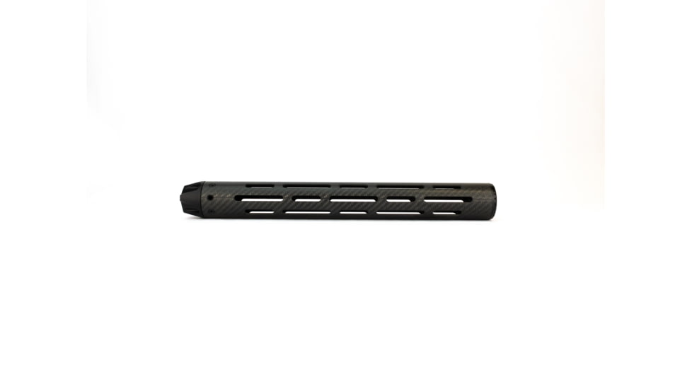 Lancer LCR5 Lightweight Carbon-Fiber Extra Long Length Round Handguard For AR 5.56mm 15 Inches Black No Rail