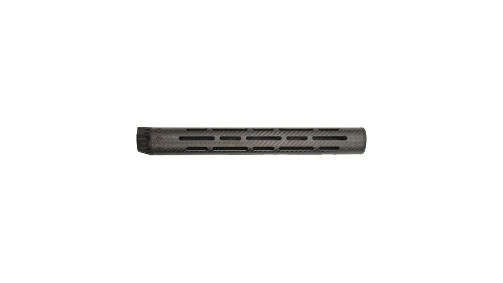 Lancer LCR5 Lightweight Carbon-Fiber Extra Long Length Round Handguard For AR 5.56mm 16.25 Inches Black No Rail