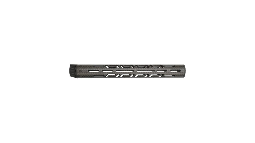 Lancer LCR5 Lightweight Carbon-Fiber Extra Long Round Handguard With Premium Cooling Slots For AR 5.56mm 16.25 Inches Black No Rail