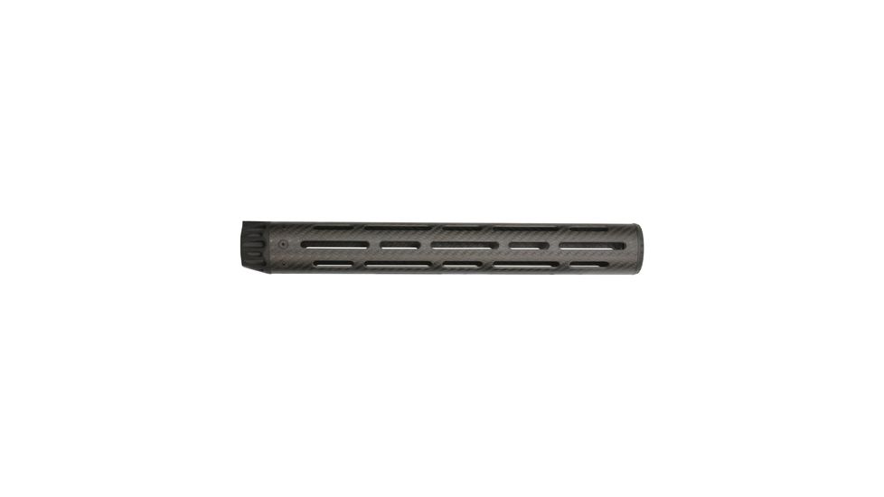 Lancer LCR5 Lightweight Carbon-Fiber Rifle Length Plus Round Handguard For AR 5.56mm 14.6 Inches Black No Rail