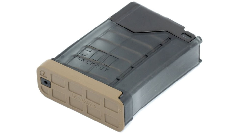Lancer Systems AR-15, .300BLK, 10 Round Rifle Magazine, Translucent, TR-300LMAG10-10RD