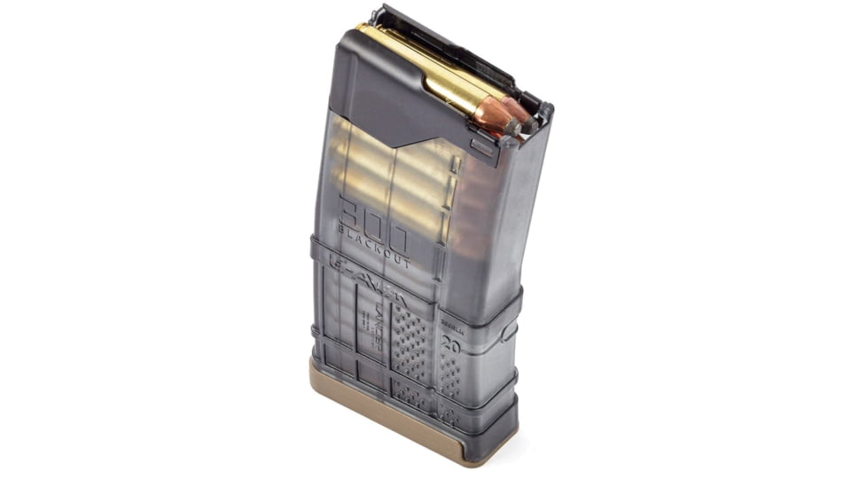 Lancer Systems AR-15, .350 Legend, 15 Round Rifle Magazine, Translucent, TR-350LMAG15-15RD