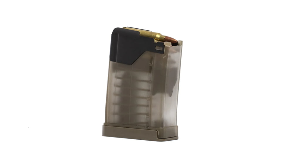 Lancer System L5 Advanced War Fighter AR-15 5.56x45mm NATO 15RD Rifle Magazine, Translucent Clear, L5AWML1530CLR-15RD