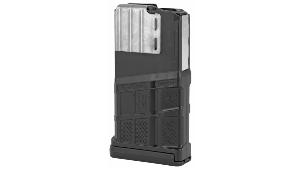 Lancer Systems L7AWM AR-10 Rifle Magazine, 6.5 Creedmoor/.308 Win/7.62x51mm NATO, 20 Round, Black, 1 Pack, Polymer, L720BLK-20RD