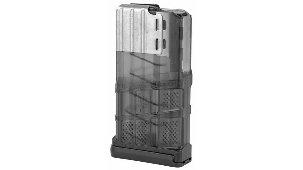 Lancer Systems L7AWM AR-10 Detachable Rifle Magazine, 6.5 Creedmoor/.308 Win/7.62x51mm NATO, 20 Round, Translucent Smoke, 1 Pack, Polymer, L720SMK-20RD