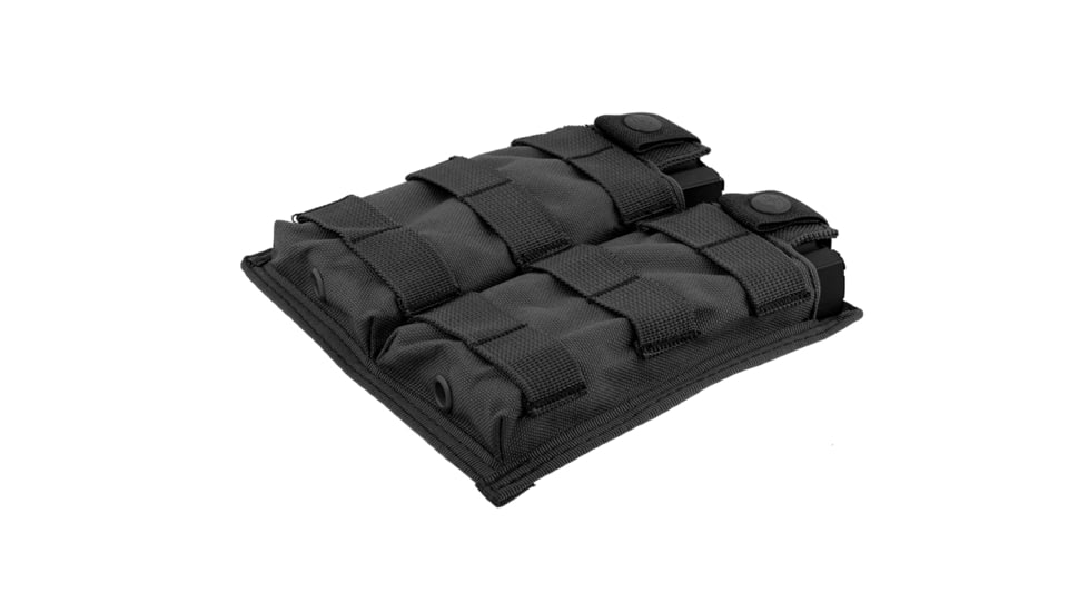 Lancer Tactical 1000D Nylon Double MOLLE Magainze Pouch, Black, CA-1513BN