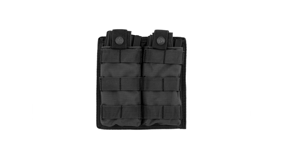 Lancer Tactical 1000D Nylon Double MOLLE Magainze Pouch, Black, CA-1513BN