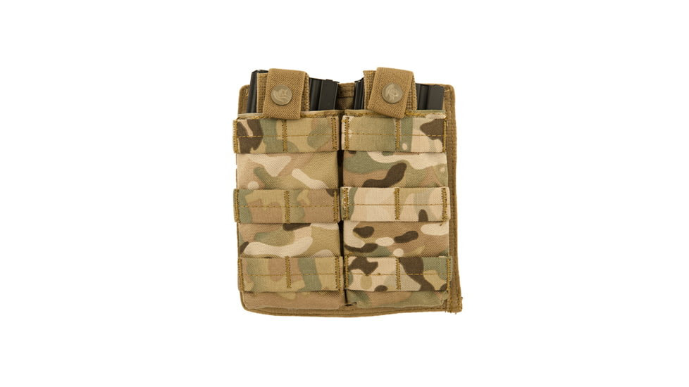 Lancer Tactical 1000D Nylon Double MOLLE Magainze Pouch, Camo, CA-1513CN