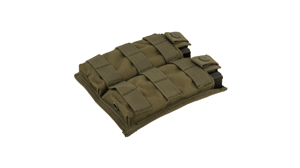 Lancer Tactical 1000D Nylon Double MOLLE Magainze Pouch, Olive Drab, CA-1513GN