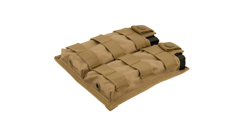 Lancer Tactical 1000D Nylon Double MOLLE Magainze Pouch, Tan, CA-1513TN