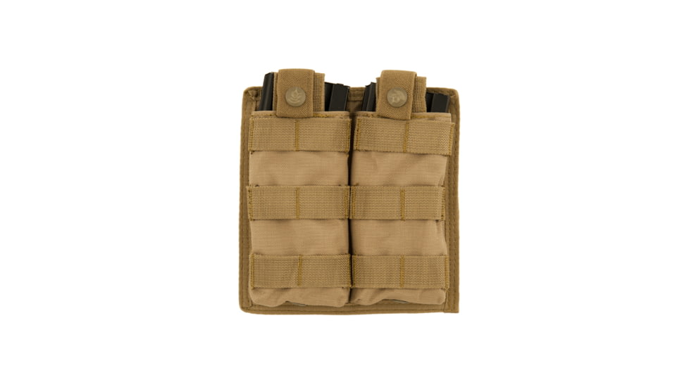 Lancer Tactical 1000D Nylon Double MOLLE Magainze Pouch, Tan, CA-1513TN