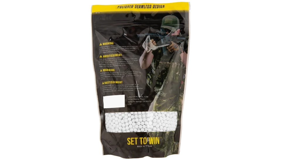 Lancer Tactical 3125 Round 0.32g Streamline Competition Grade Tracer BBs, Green, CA-SL-032TR