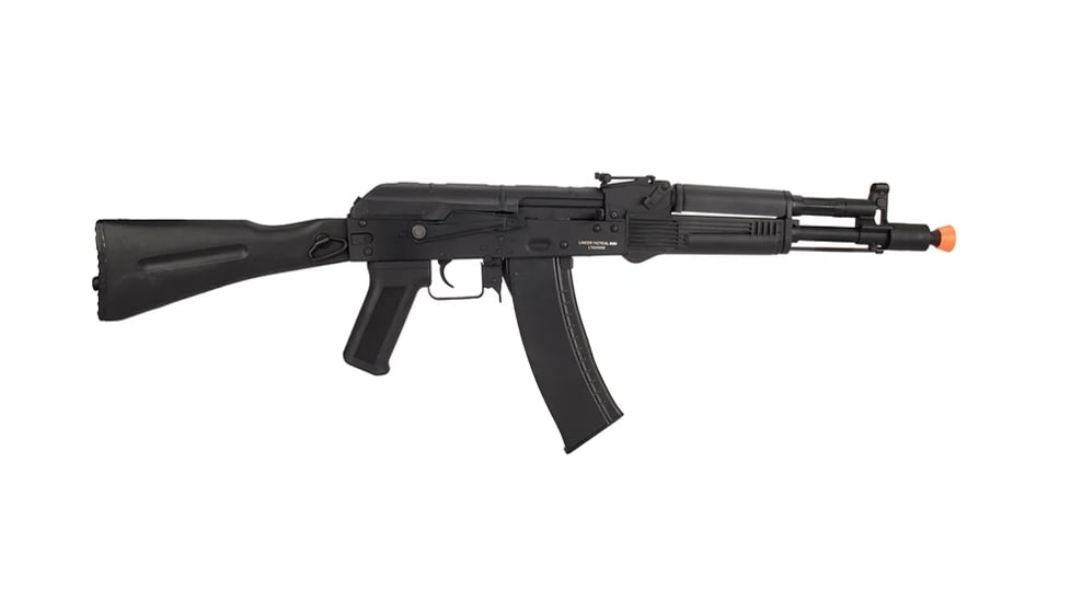 Lancer Tactical AK-105 AEG Airsoft Rifle w/ Foldable Stock, Black, LT-52