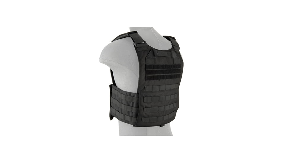 Lancer Tactical Buckle Up Version Airsoft Plate Carrier, Black, CA-297B