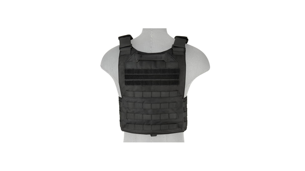 Lancer Tactical Buckle Up Version Airsoft Plate Carrier, Black, CA-297B