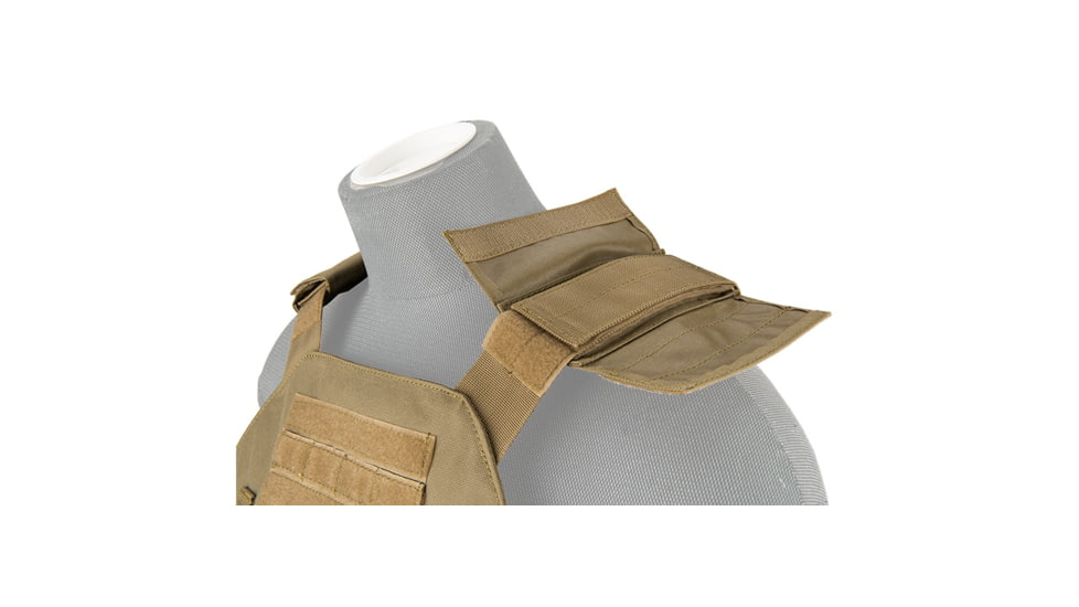 Lancer Tactical Buckle Up Version Airsoft Plate Carrier, Tan, CA-297T