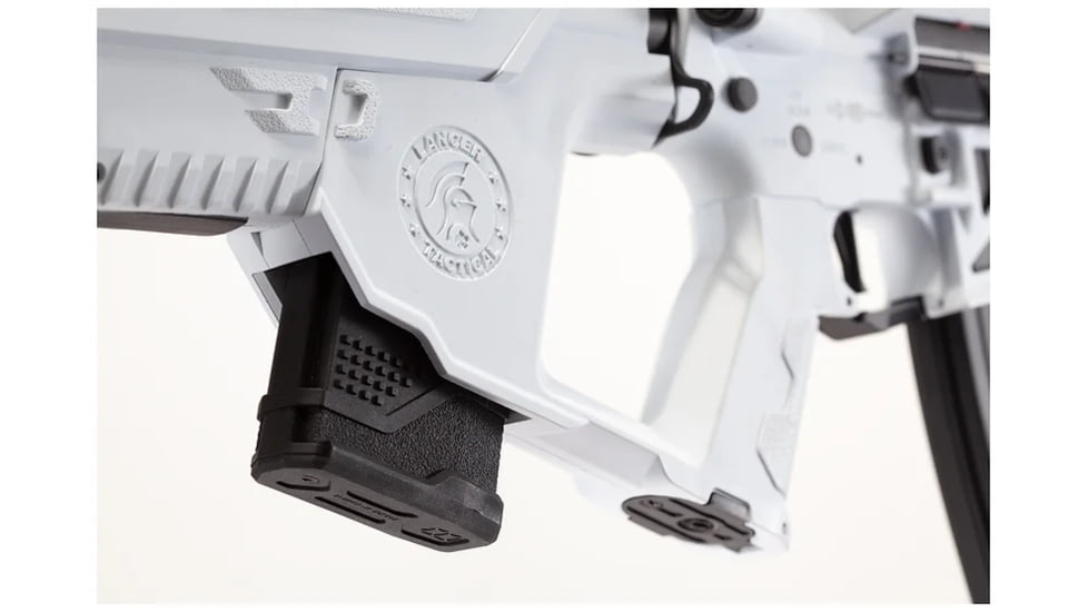 Lancer Tactical Enforcer Battle Hawk 10in Skeleton AEG w/ Alpha Stock, White/Black, LT-34WCB10-G2-ME