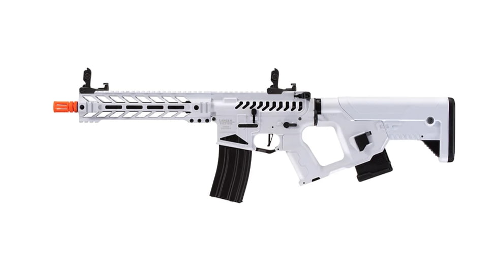 Lancer Tactical Enforcer Battle Hawk 10in Skeleton AEG w/ Alpha Stock, White/Black, LT-34WCB10-G2-ME