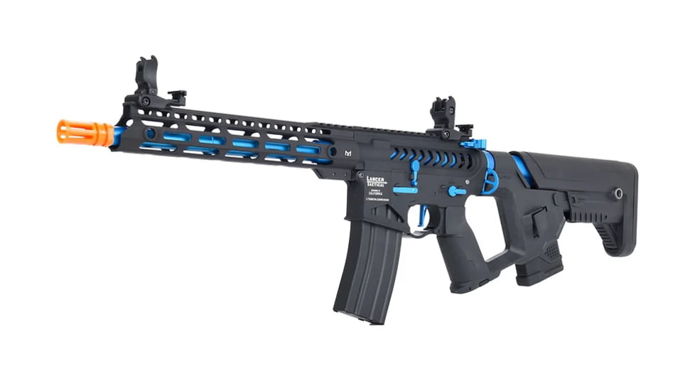 Lancer Tactical Enforcer Blackbird Skeleton AEG, Black/Blue, LT-30BCN-G2-ME
