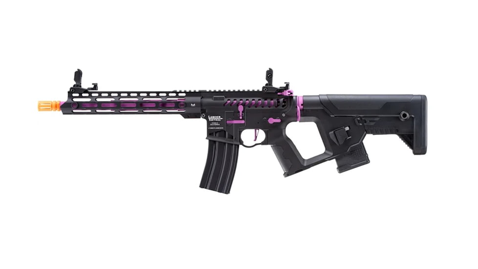 Lancer Tactical Enforcer Blackbird Skeleton AEG, Black/Purple, LT-30BCP-G2-ME