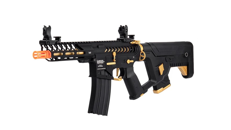 Lancer Tactical Enforcer NEEDLETAIL Skeleton AEG, Black/Gold, LT-29BCGL-G2-ME